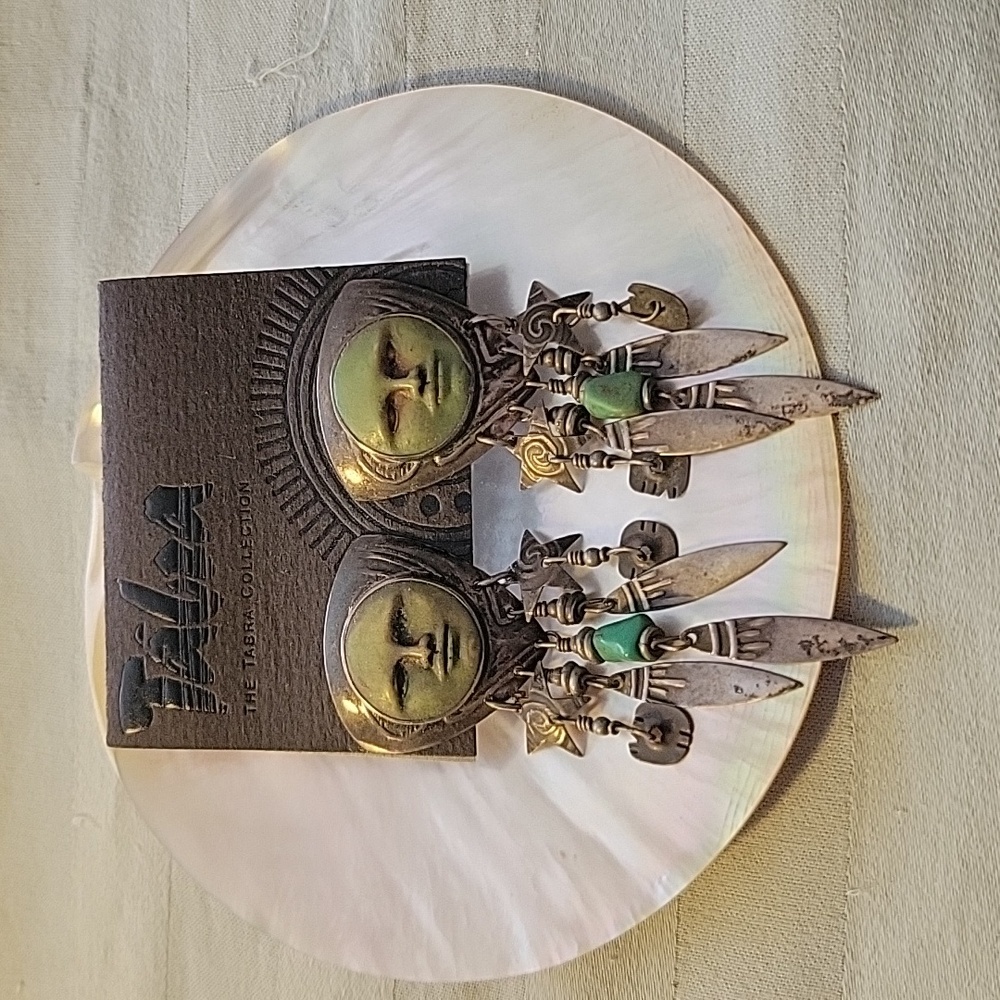 Vintage Tabra Pierced Earrings